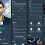 DarkCV – Bootstrap CV Resume Template